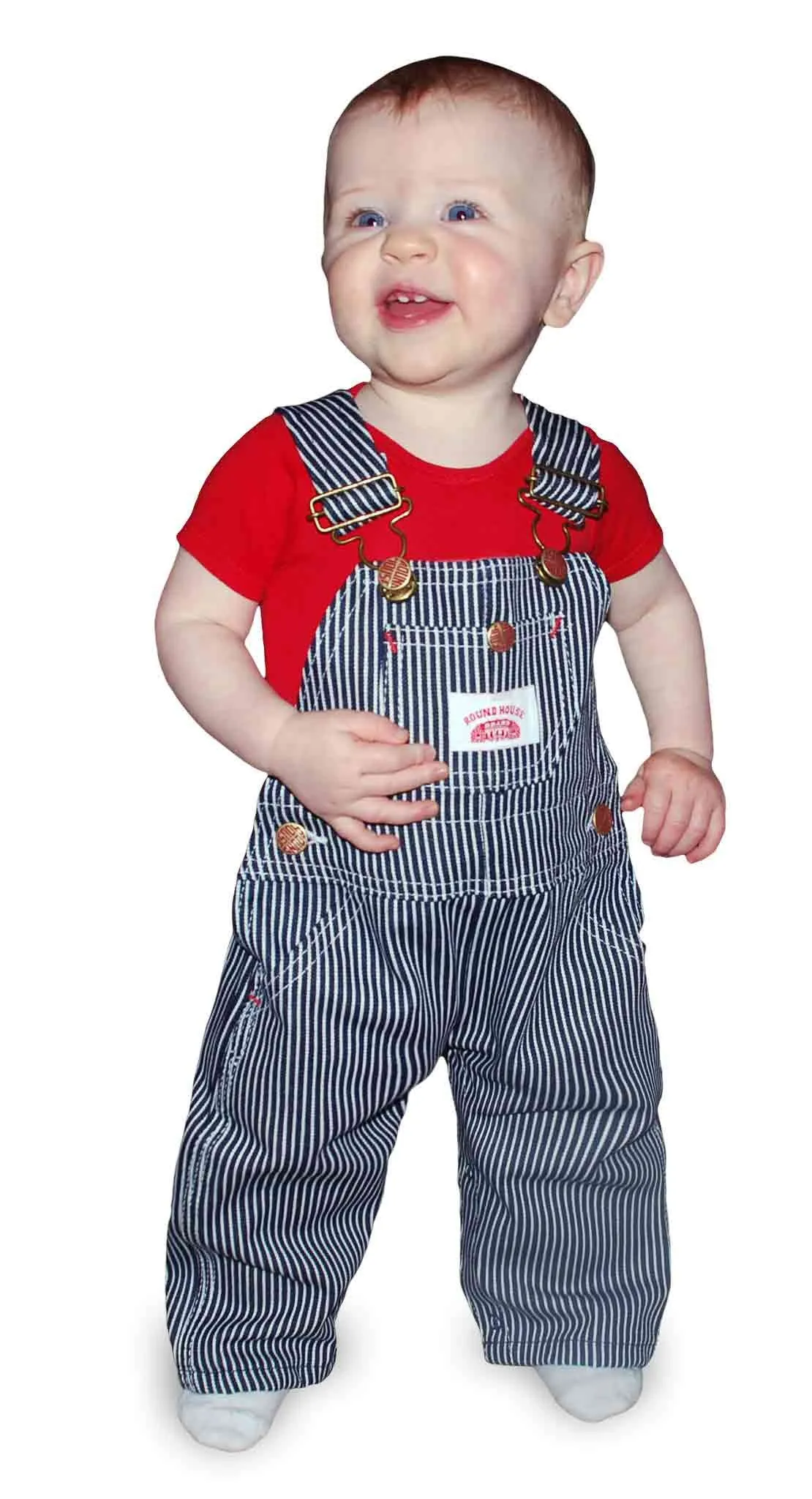 #61 Made in USA Kids Premium Stripe Bib Overall