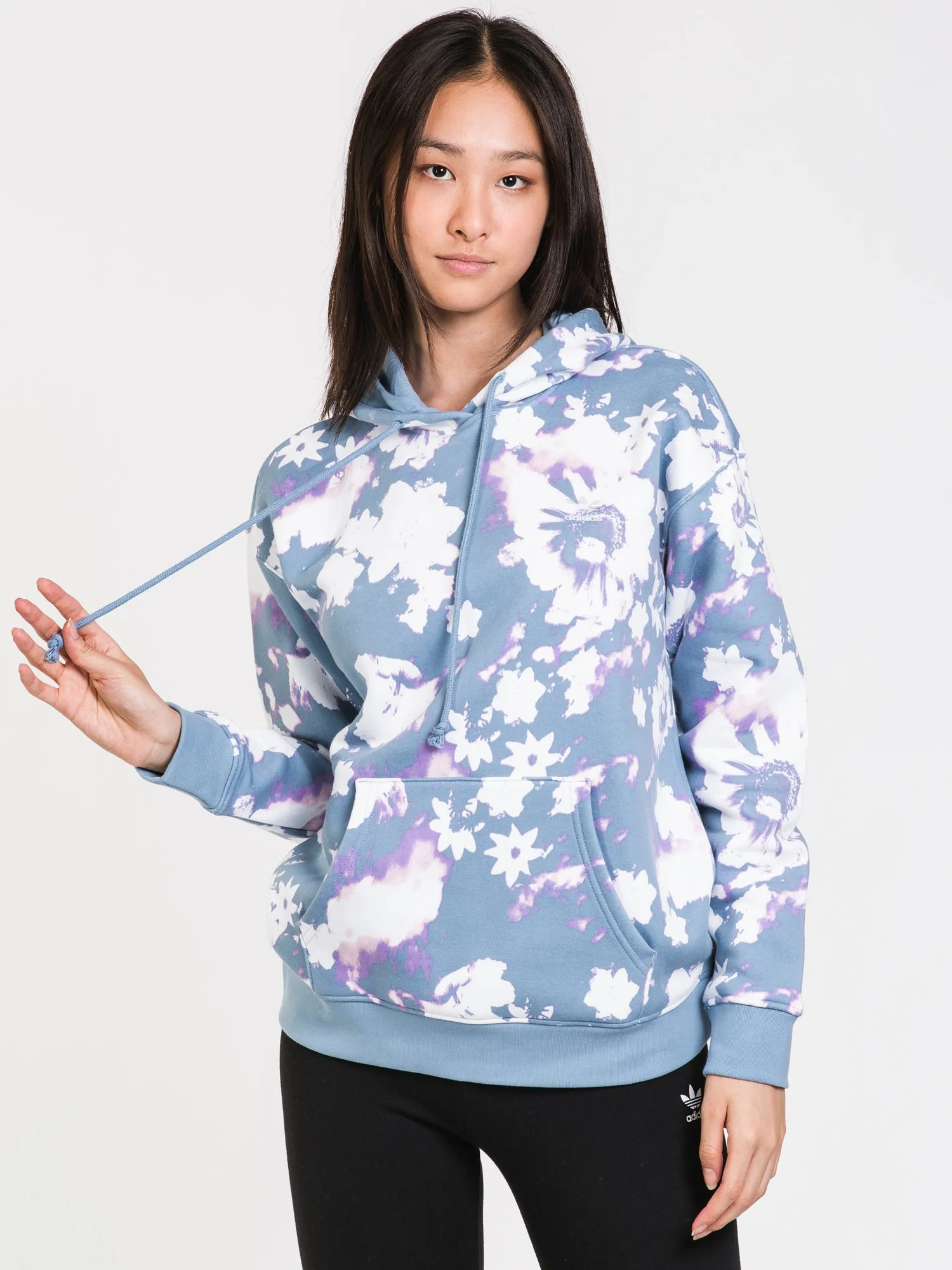 ADIDAS FLORAL PULLOVER HOODIE  - CLEARANCE