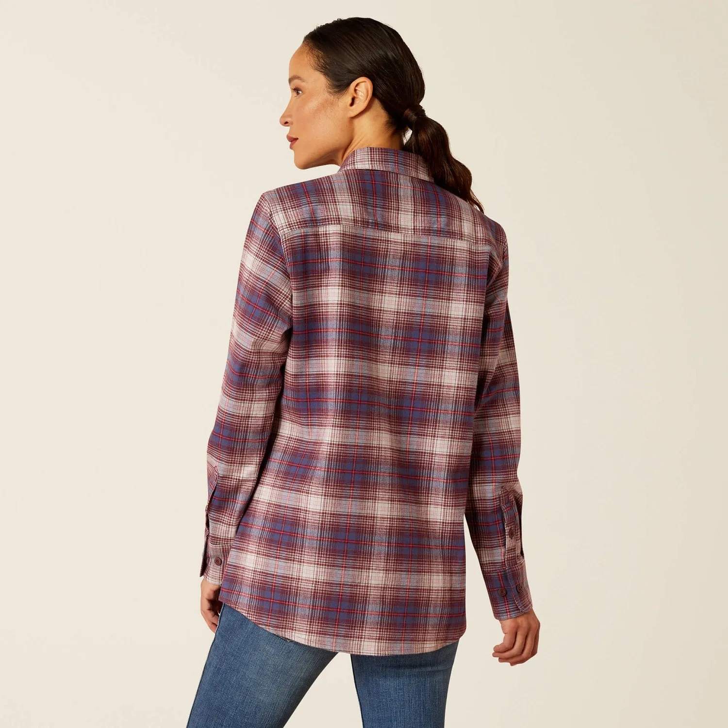 Ariat Women's Rebar Flannel DuraStretch Button-Down Work Shirt