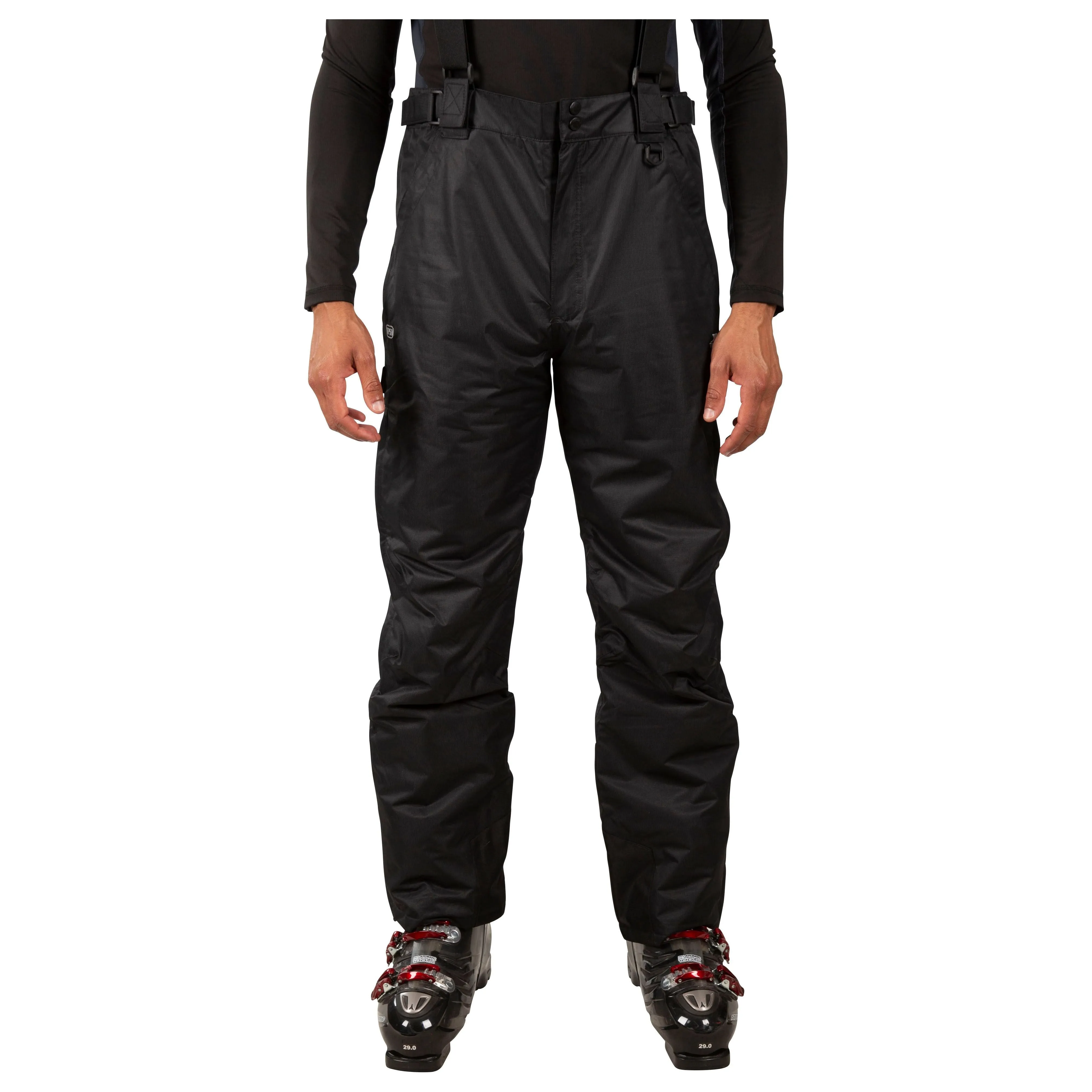 Bezzy Mens Padded Waterproof Ski Pants in Black