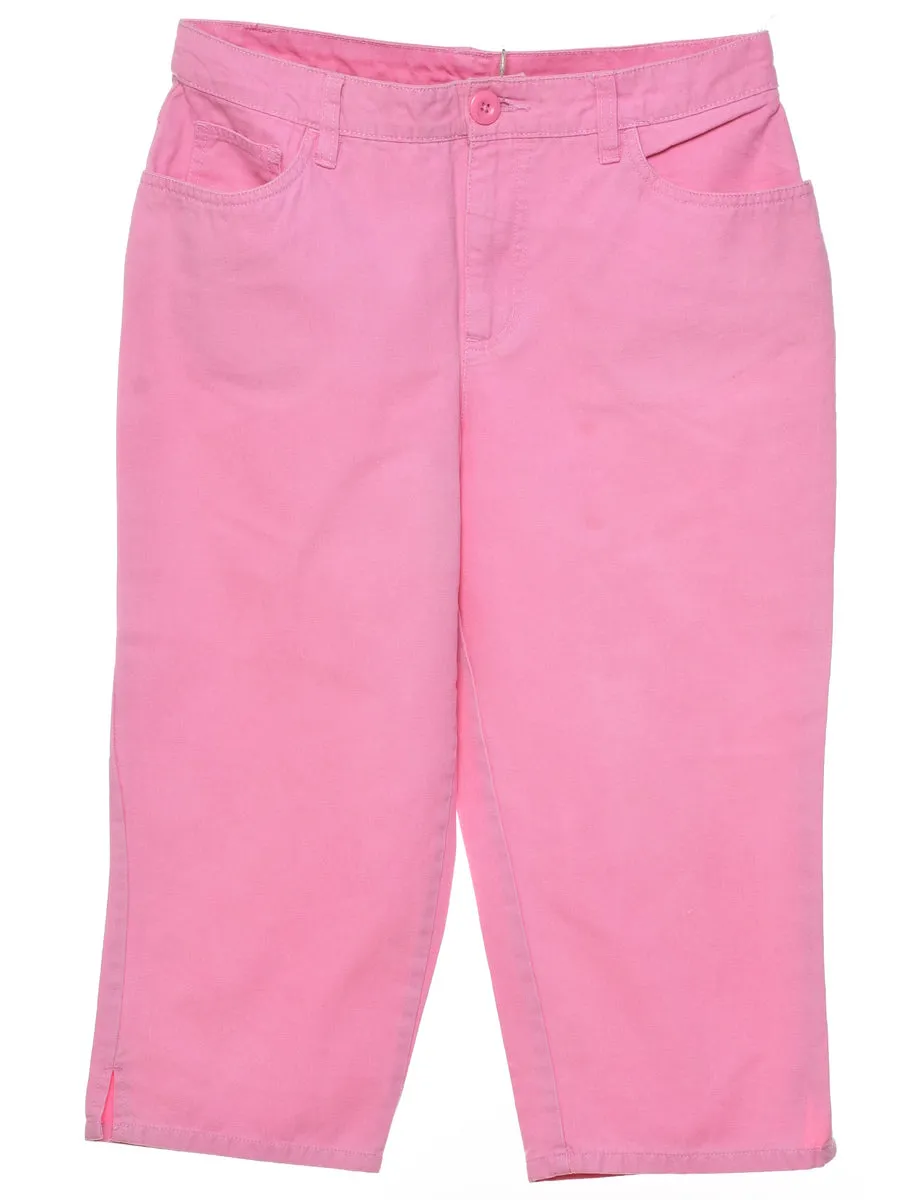 Bill Blass Cropped Pink Chinos - W29 L19