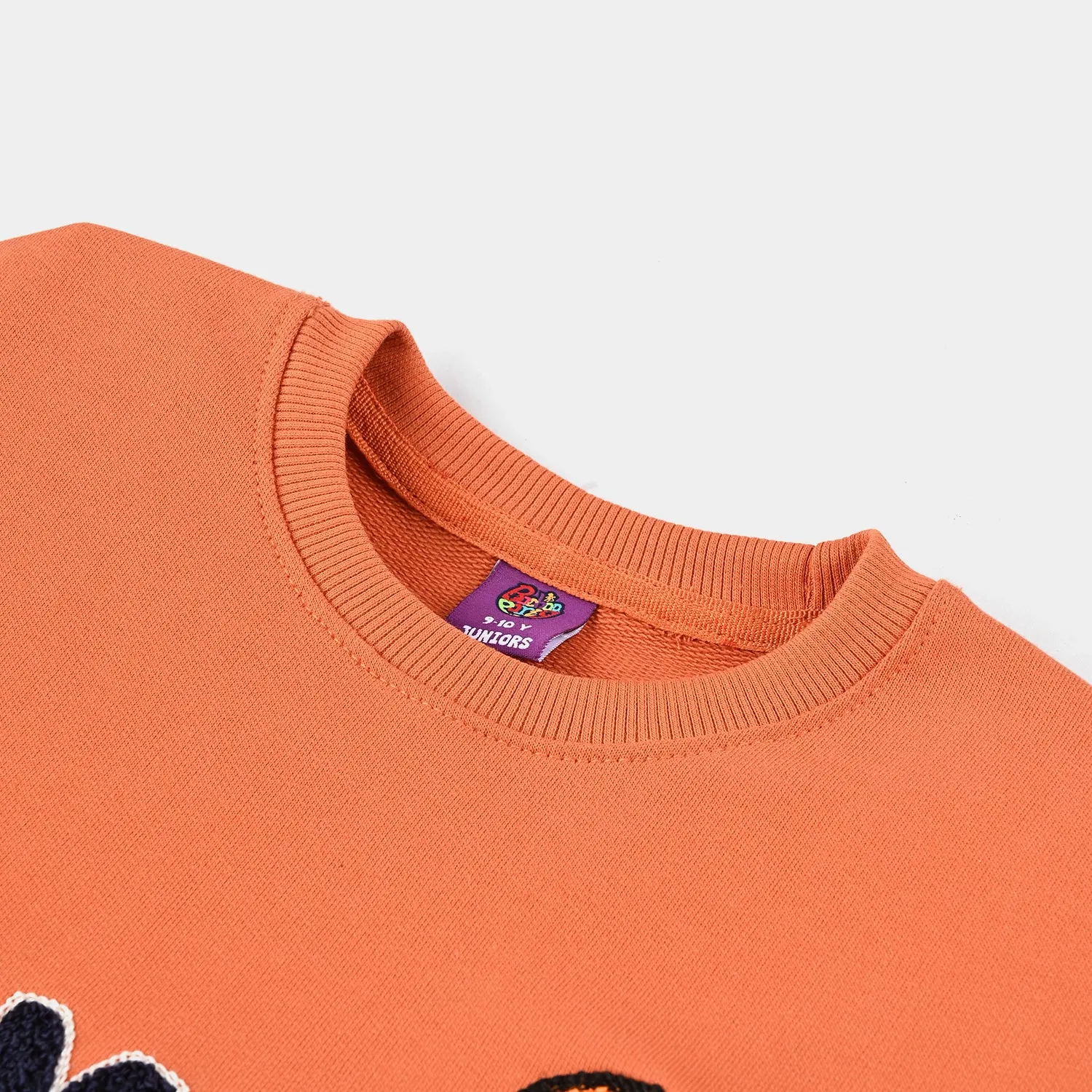 Boys Cotton Terry Sweatshirt Champion-Orange