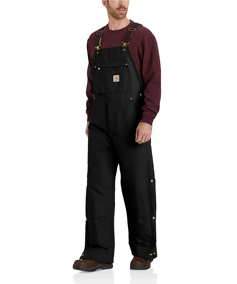 Carhartt Firm Duck Insulated Bib Overall - Black