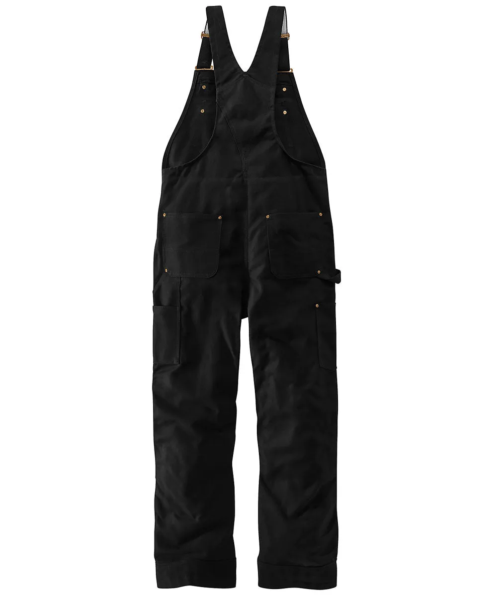 Carhartt Firm Duck Insulated Bib Overall - Black