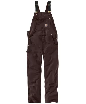 Carhartt R01 Duck Bib Overalls - Dark Brown