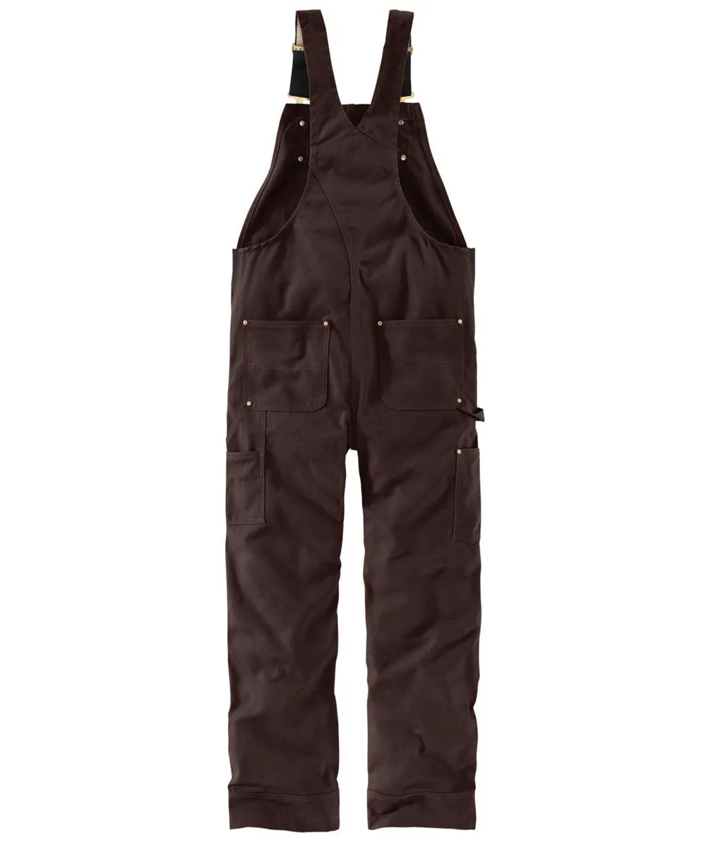 Carhartt R01 Duck Bib Overalls - Dark Brown