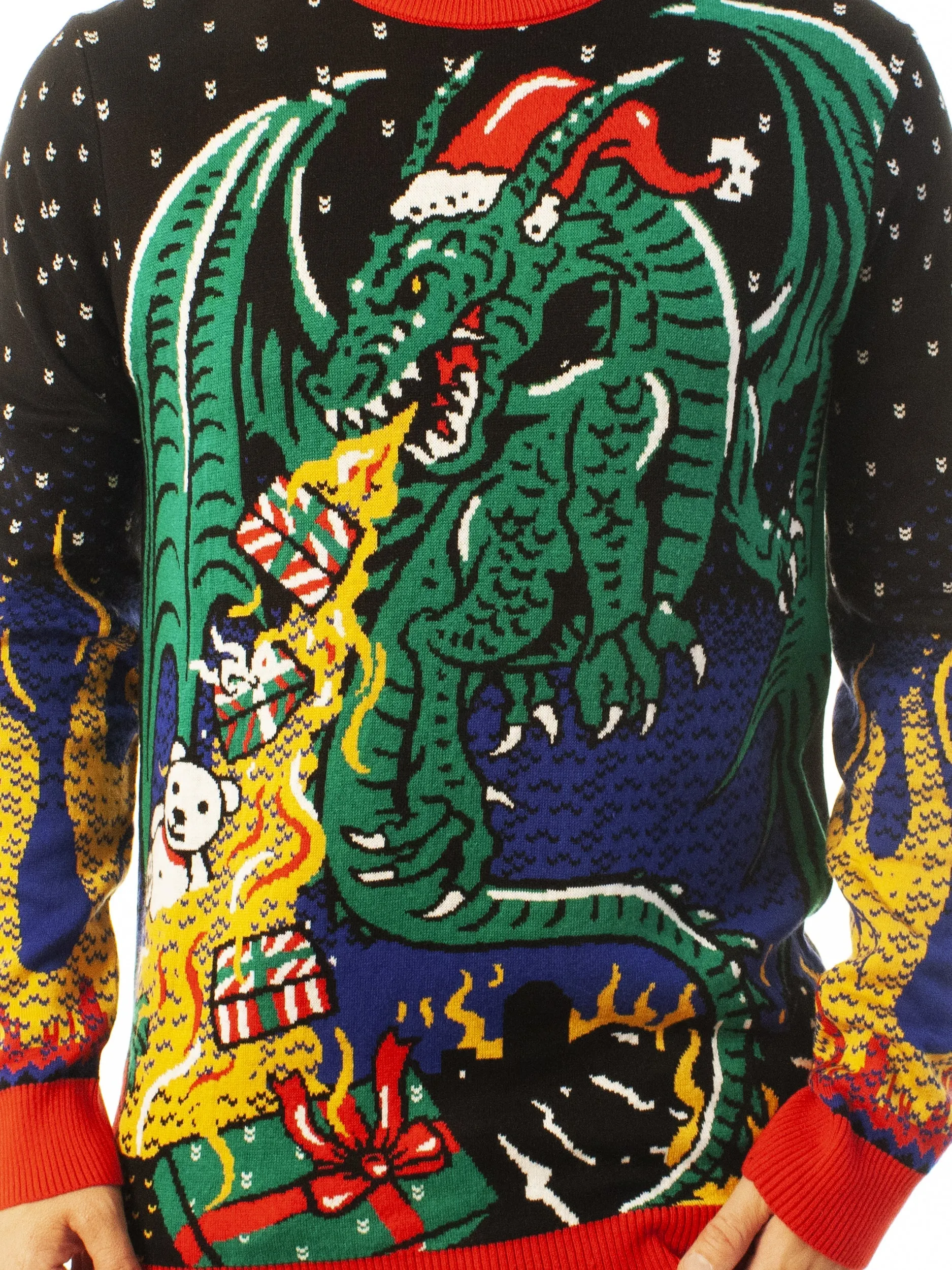 Christmas Dragon Ugly Christmas Sweater - Xmas Gifts For Him Or Her