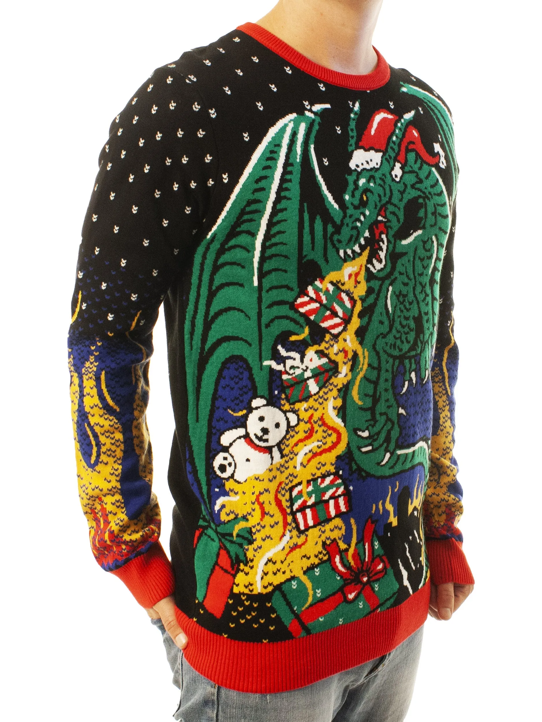 Christmas Dragon Ugly Christmas Sweater - Xmas Gifts For Him Or Her