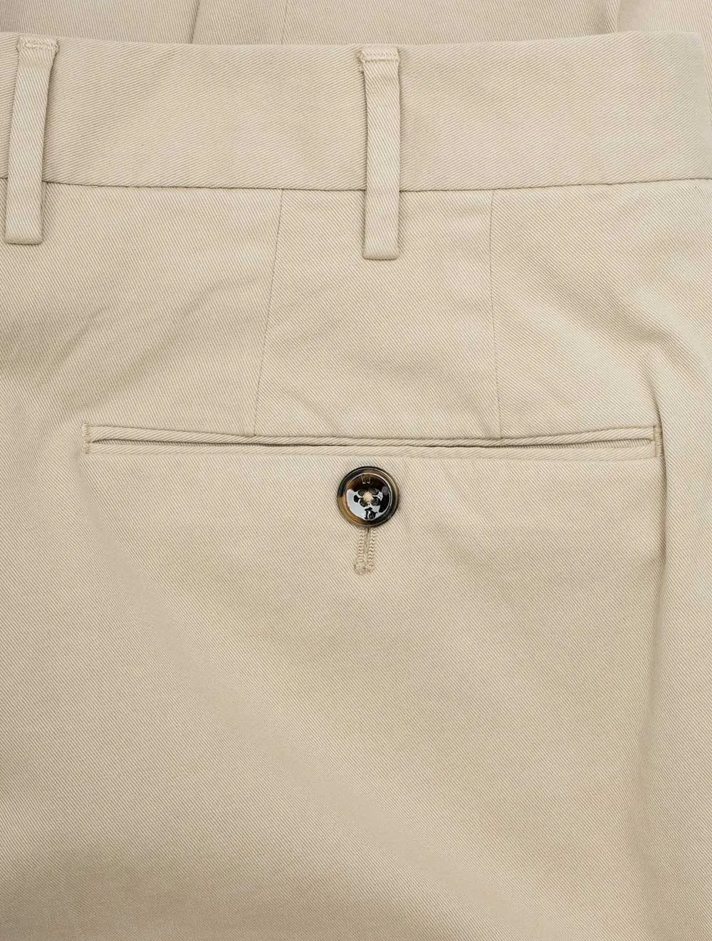 Cotton Chino Trouser-Beige