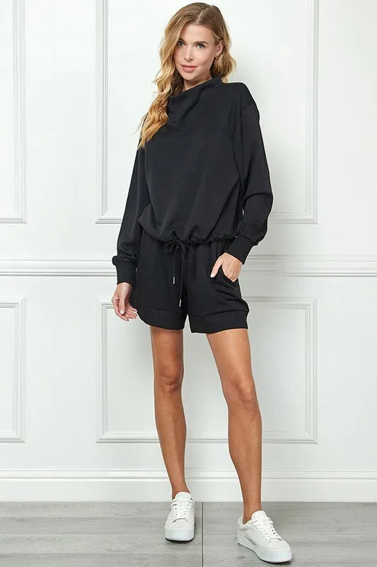 Curvy Long Sleeve Soft Lounge Top