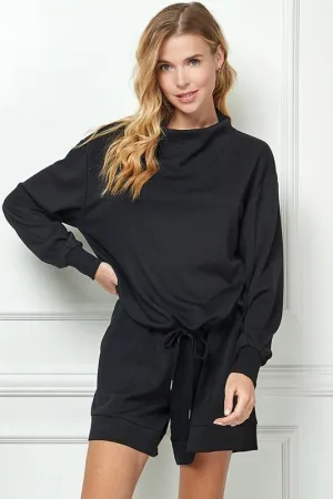 Curvy Long Sleeve Soft Lounge Top