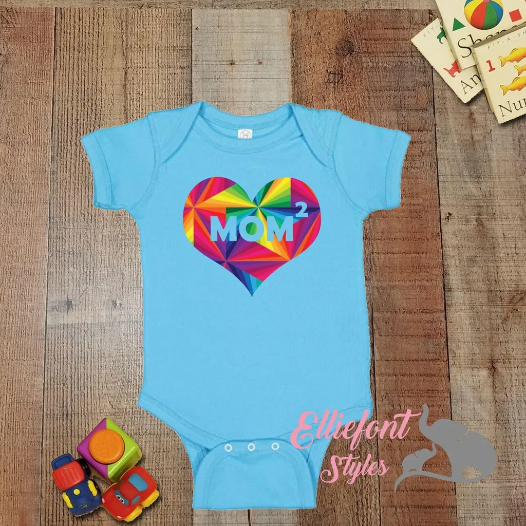 Heart Mom Squared Infant Bodysuit