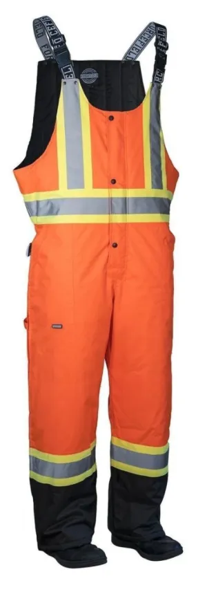 Hi Vis Safety Winter Overalls Orange