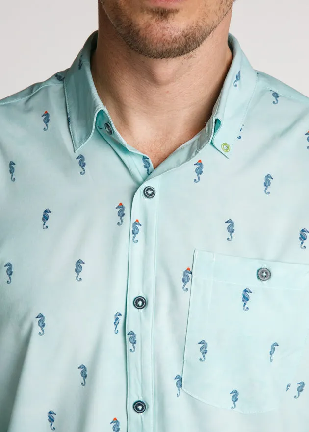 I See Horses Men's Button Down