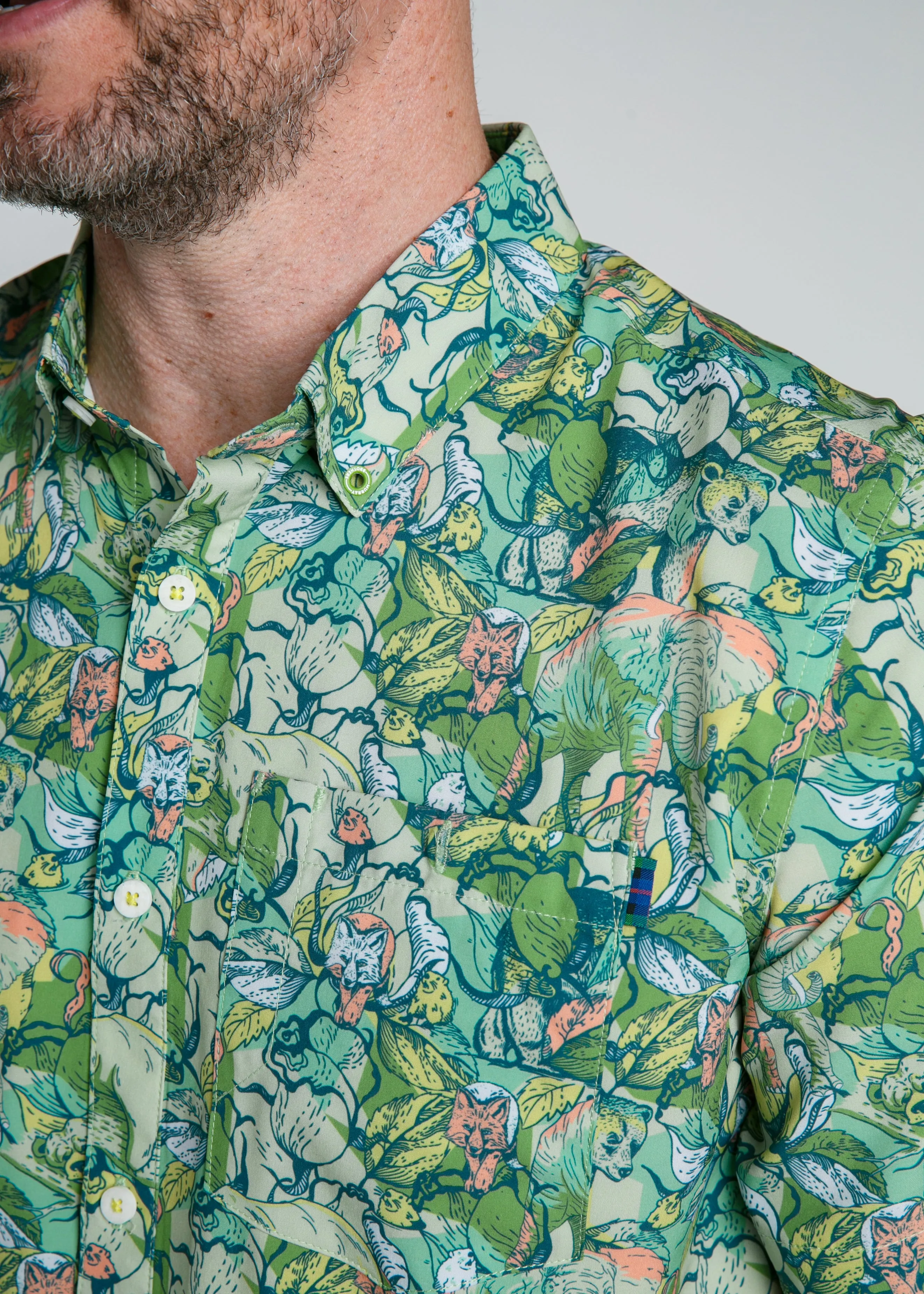 It's Like A Jungle Men's Button Down