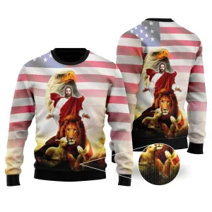 Jesus Ugly Christmas Sweater For Men & Women - Jesus Christ Sweater - God Gifts Idea