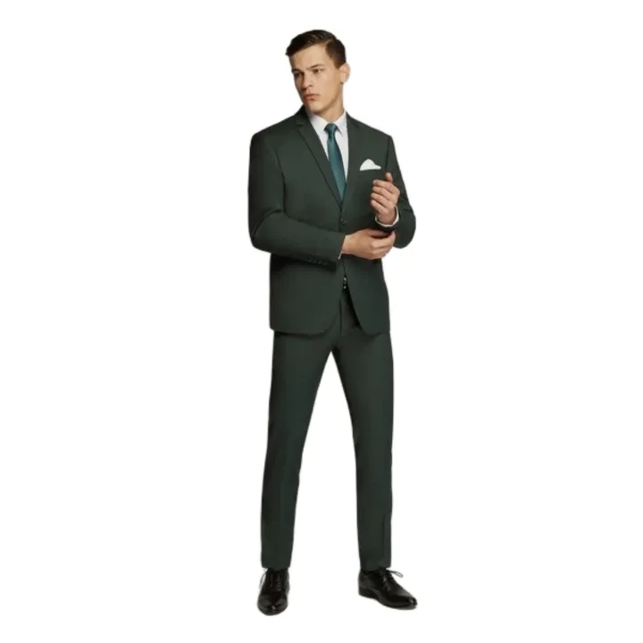 Kelly Country Slim Fit Bottle Green Suit Set