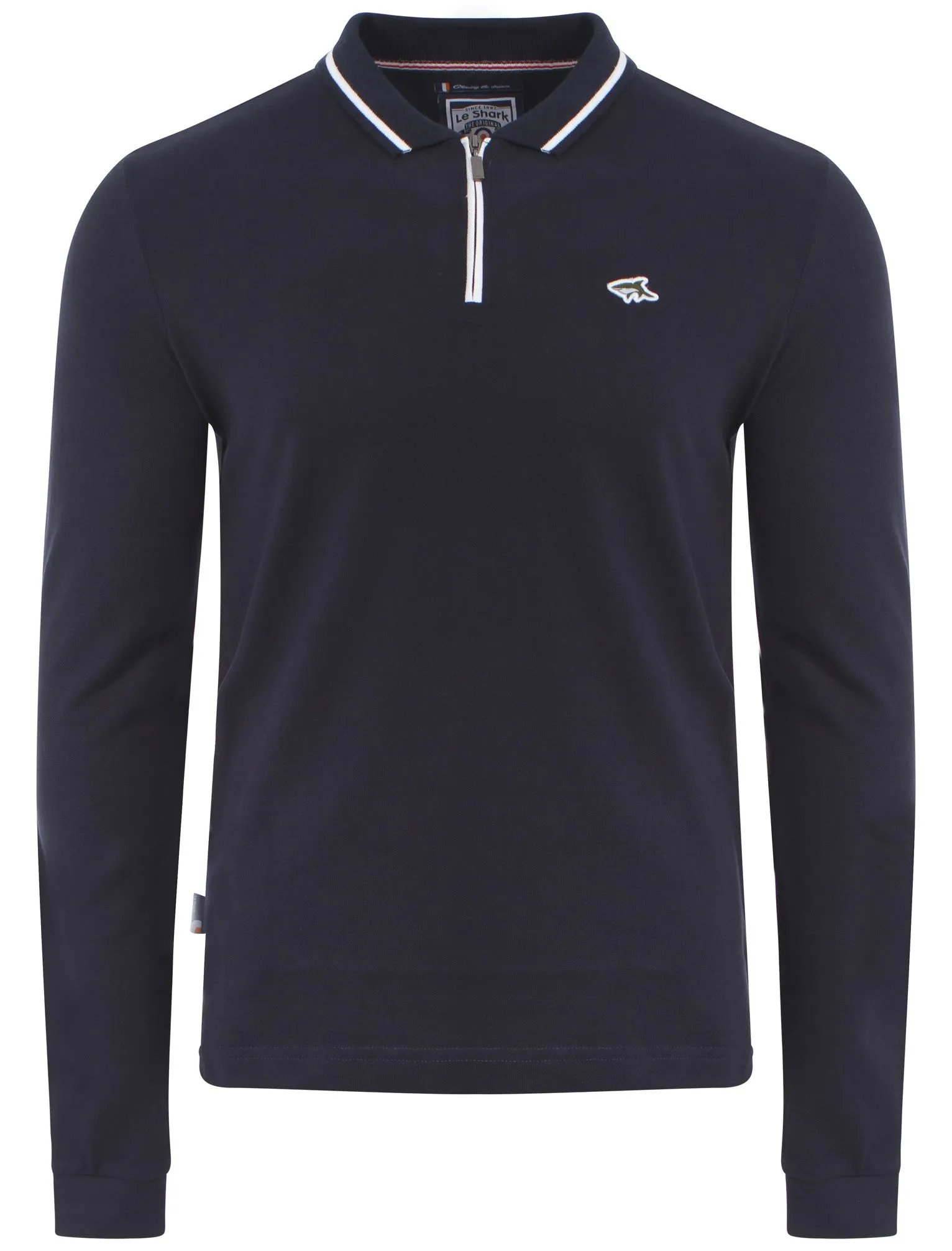 Le Shark Broadwick navy long sleeved polo shirt