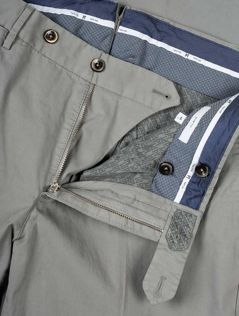 Light Stretch Gabardine Trouser Grey