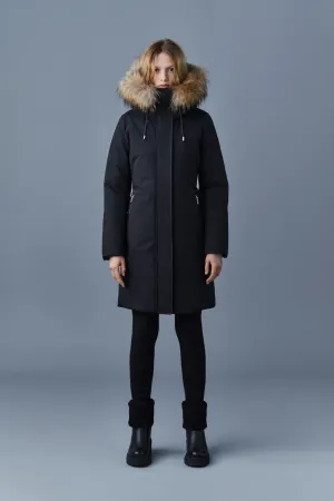 MACKAGE SHILOH-F - 2-IN-1 Fitted Down Coat With Removable Bib And Natural Fur