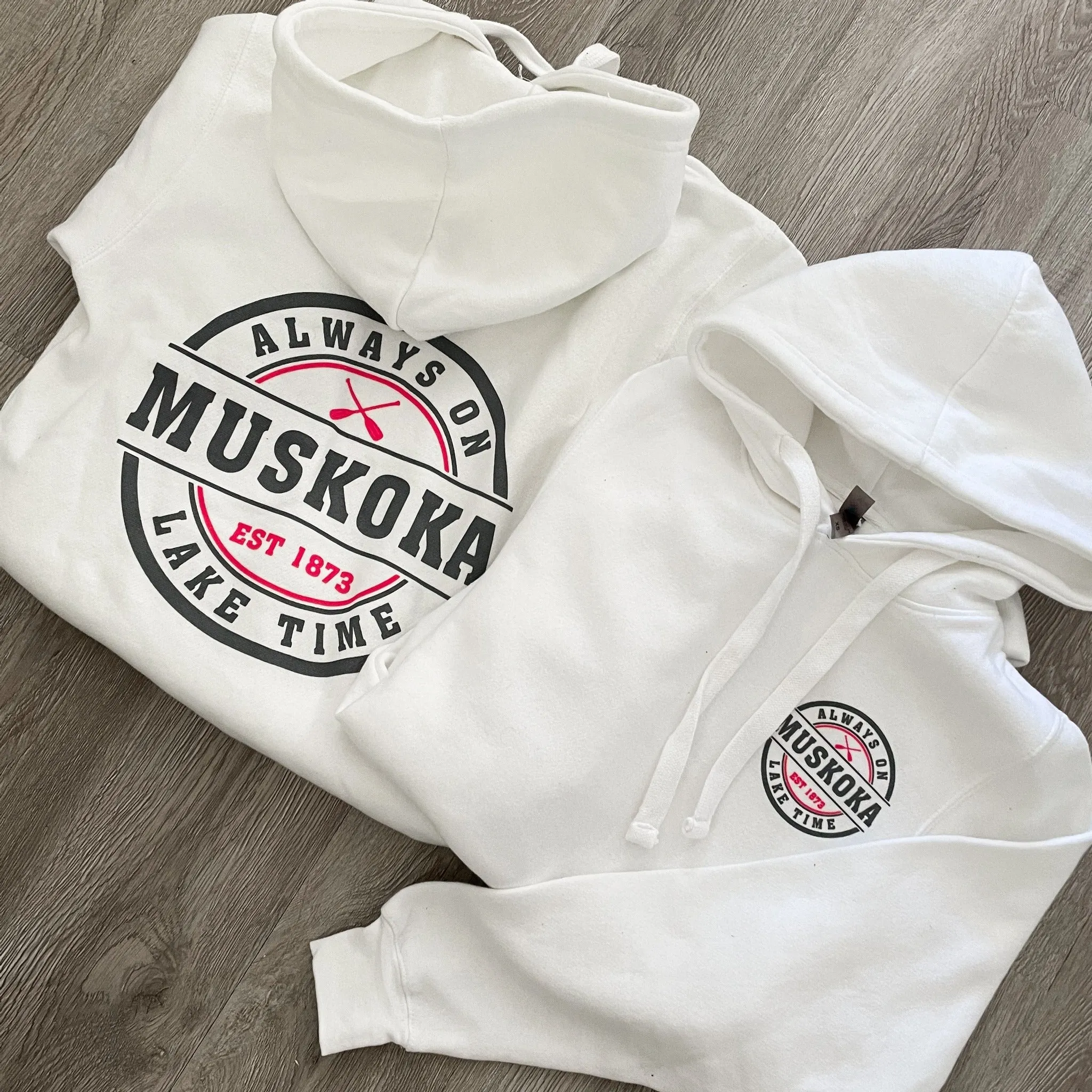 Medium Weight Muskoka Hoodie in White