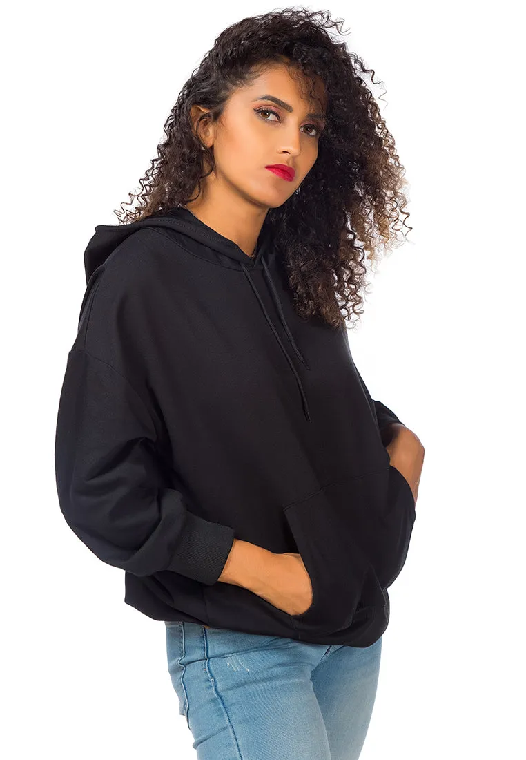 Melange Pullover Drawstring Hoodie