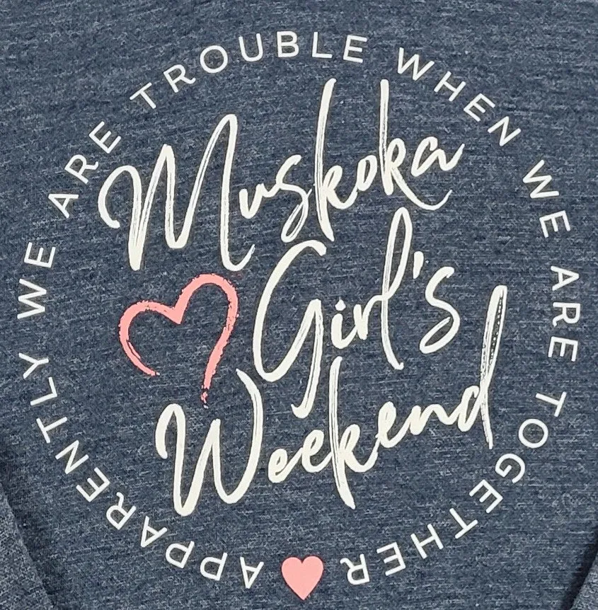 Muskoka Ladies Weekend Sweatshirt-Blue