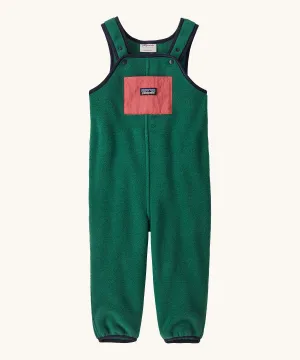 Patagonia Little Kids Synchilla® Fleece Dungarees Overalls Conifer Green