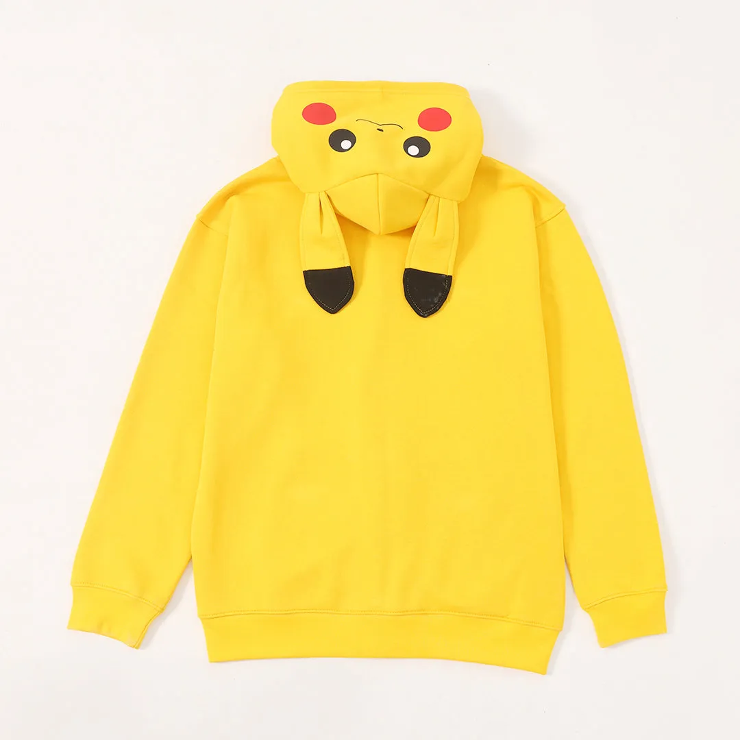 Pokemon Pikachu Costume Unisex Fleece Zipper