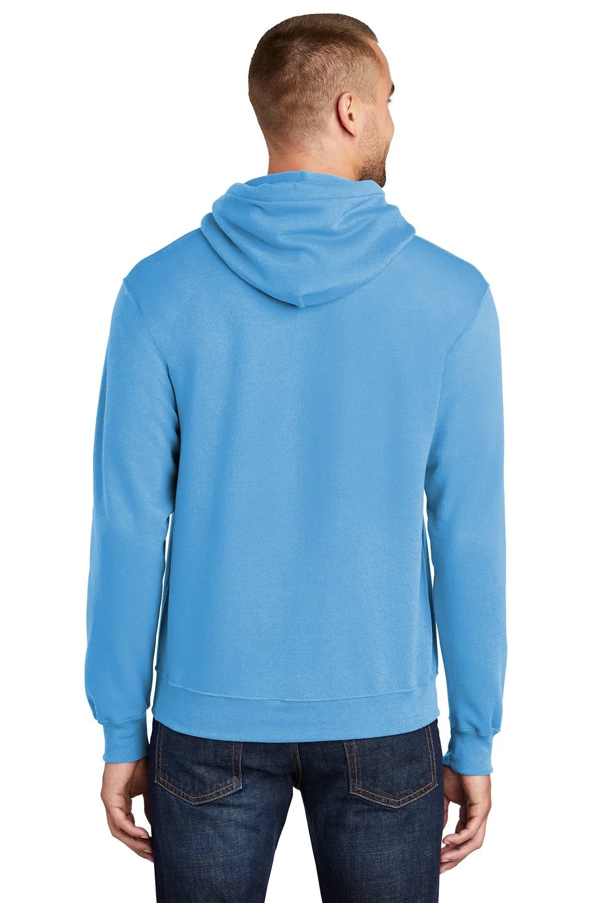 Port & Company Core Fleece Customized Hoodies, Aquatic Blue