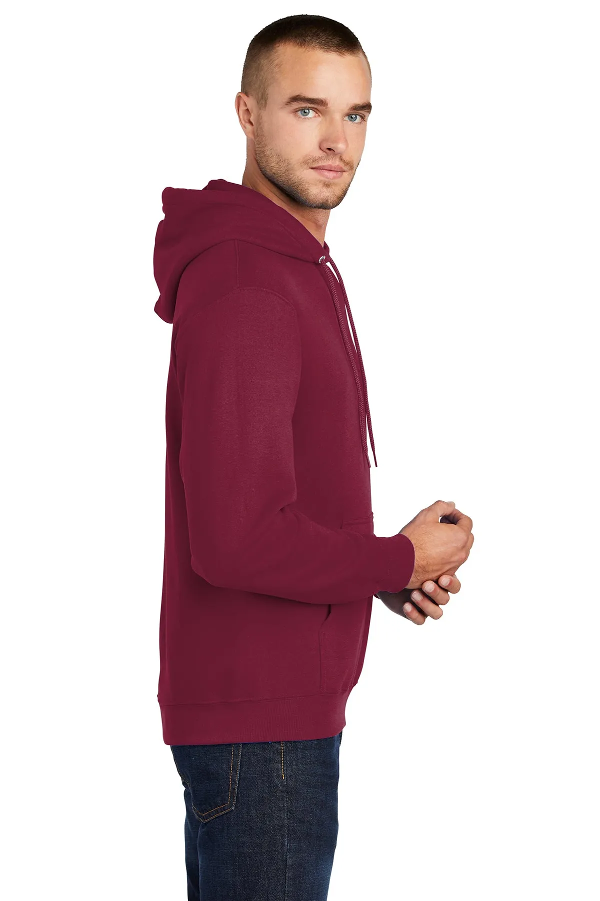 Port & Company Core Fleece Customized Hoodies, Cardinal