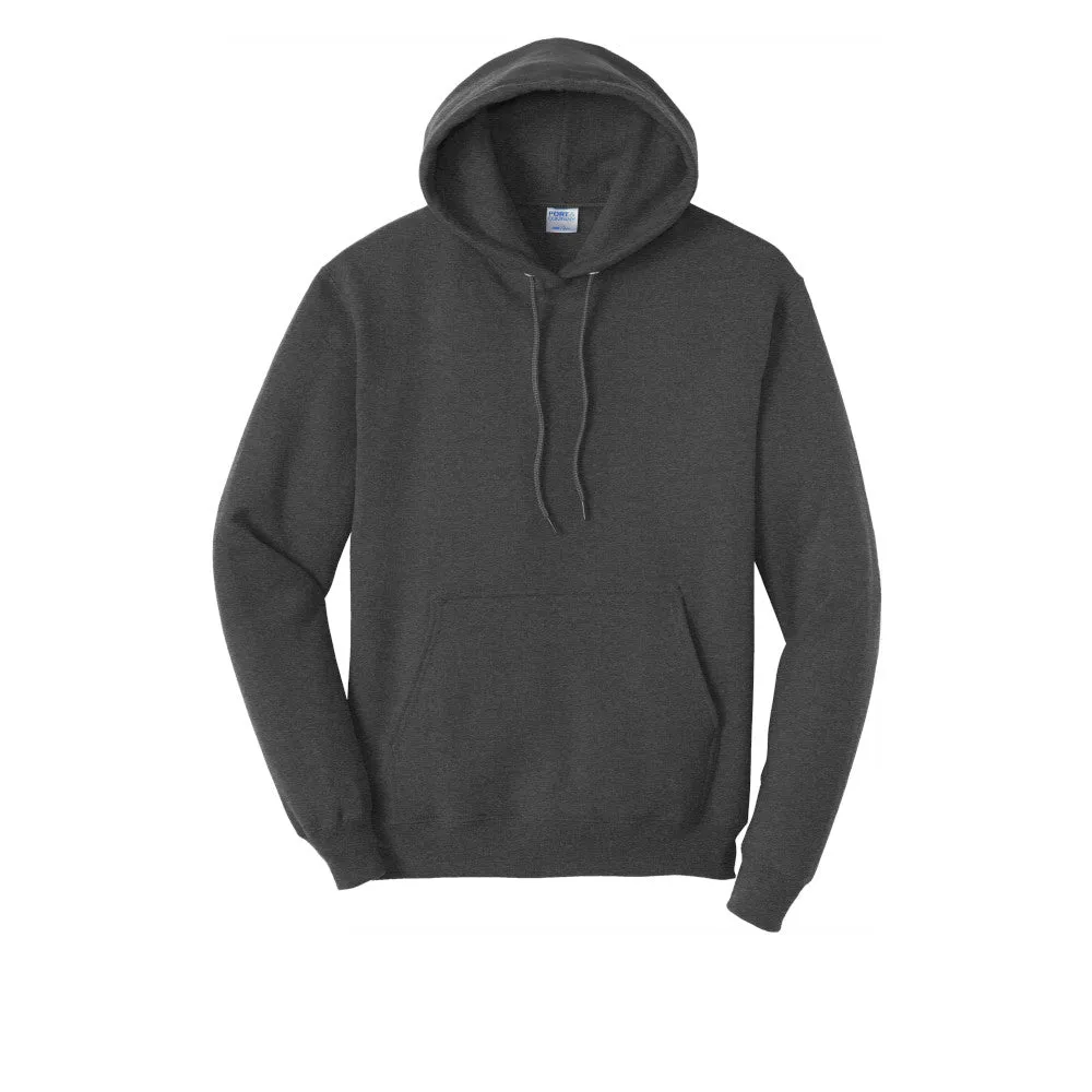 Port & Company® Core Fleece Pullover Hooded Sweatshirt - Dark Heather Grey