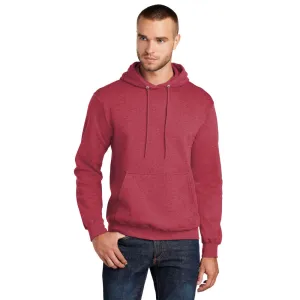 Port & Company® Core Fleece Pullover Hooded Sweatshirt - Heather Red