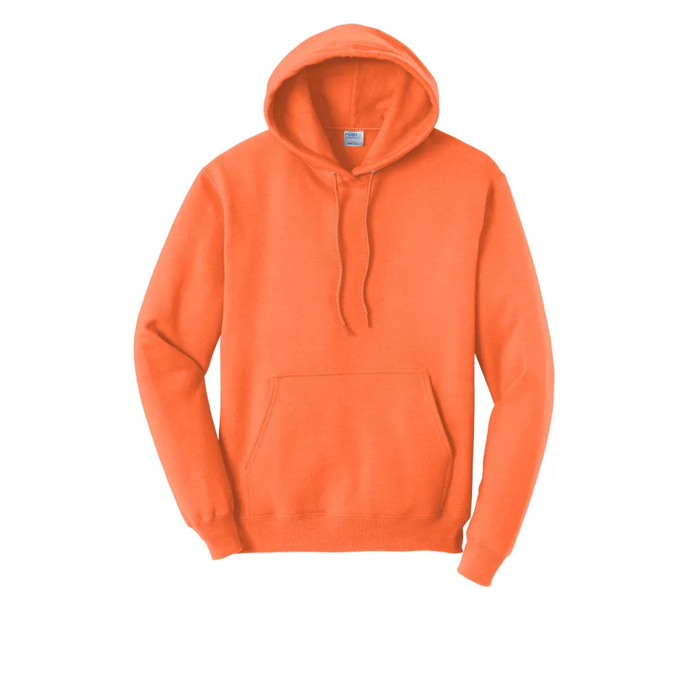 Port & Company® Core Fleece Pullover Hooded Sweatshirt - Neon Orange