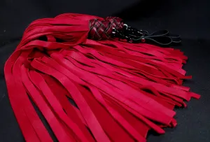 Red  Deerskin Mop Finger Floggers - In Stock