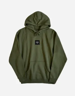 Rose Street Emb Box Logo Hoodie Army