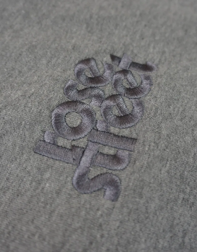 Rose Street Emb Stacked Logo Hoodie Heather Gray