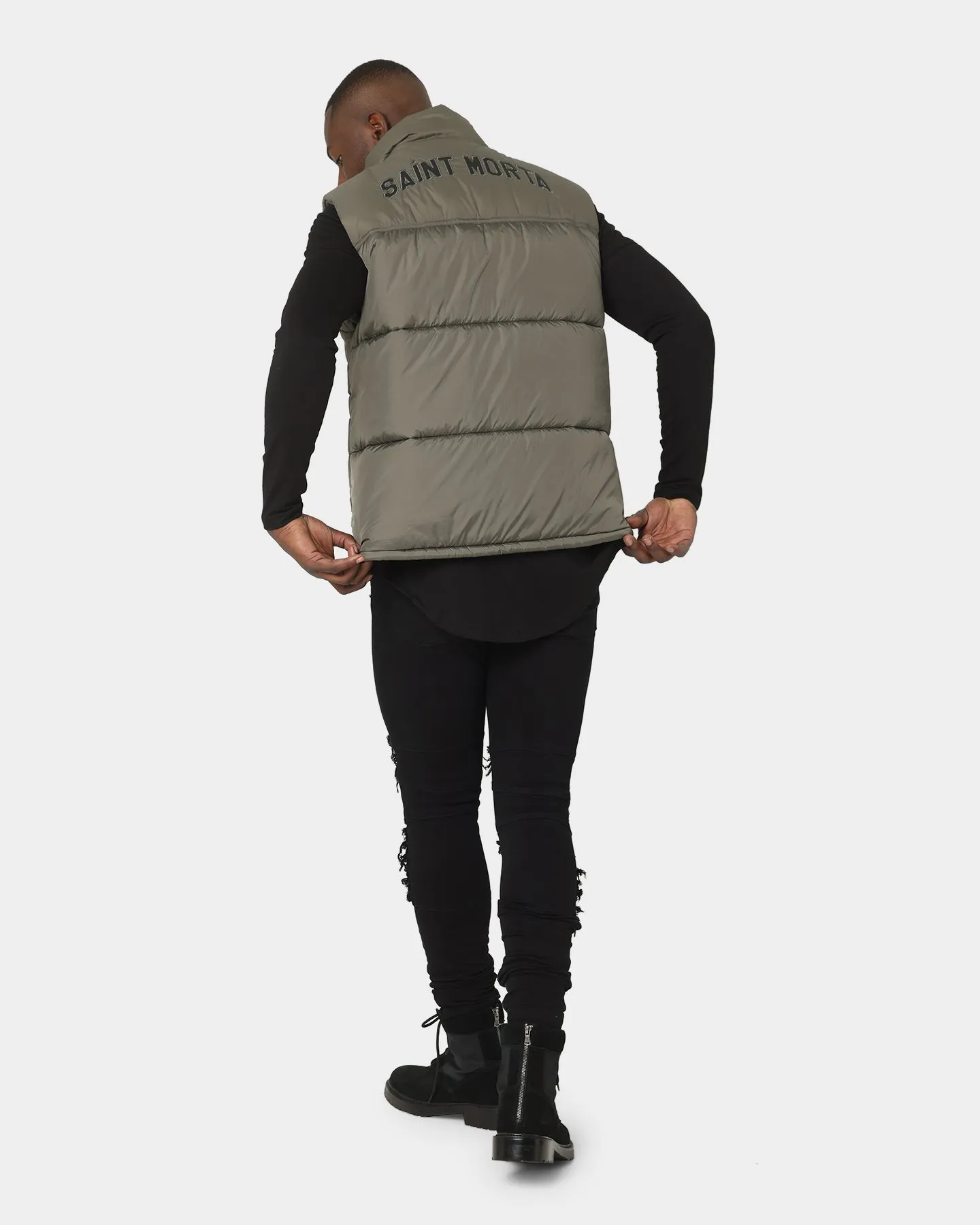 Saint Morta Kingdom Puffer Vest Army Green