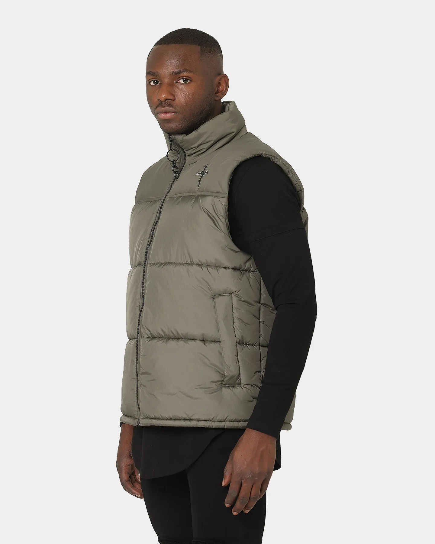 Saint Morta Kingdom Puffer Vest Army Green