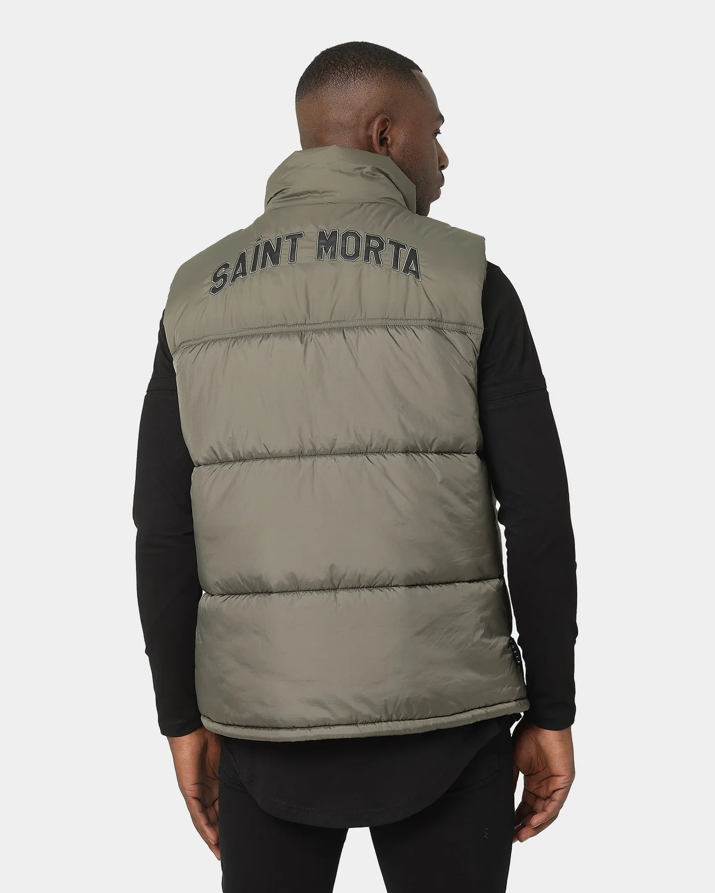 Saint Morta Kingdom Puffer Vest Army Green