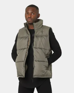 Saint Morta Kingdom Puffer Vest Army Green