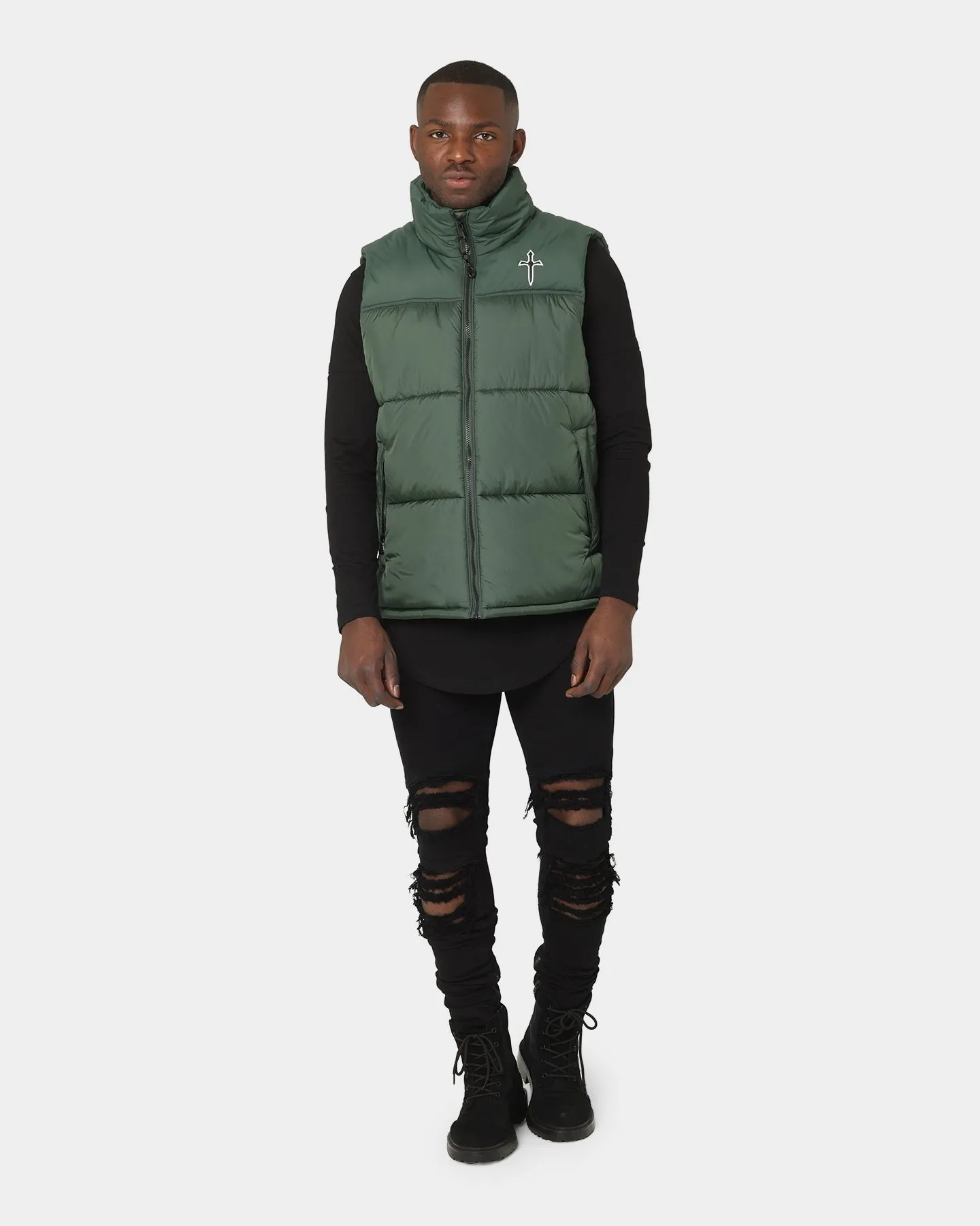 Saint Morta Kingdom Puffer Vest Dark Green