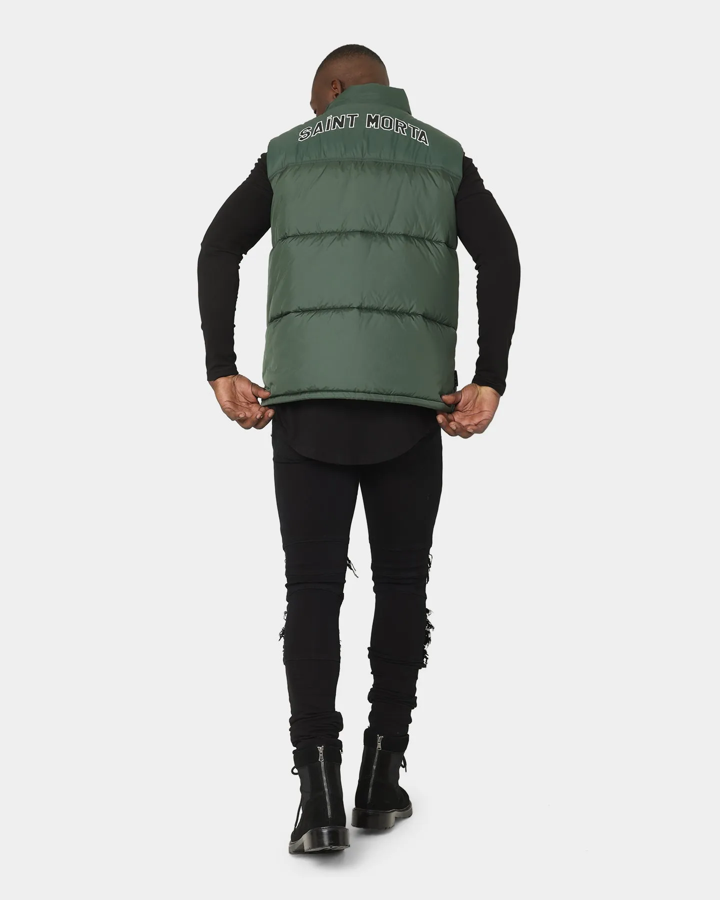 Saint Morta Kingdom Puffer Vest Dark Green