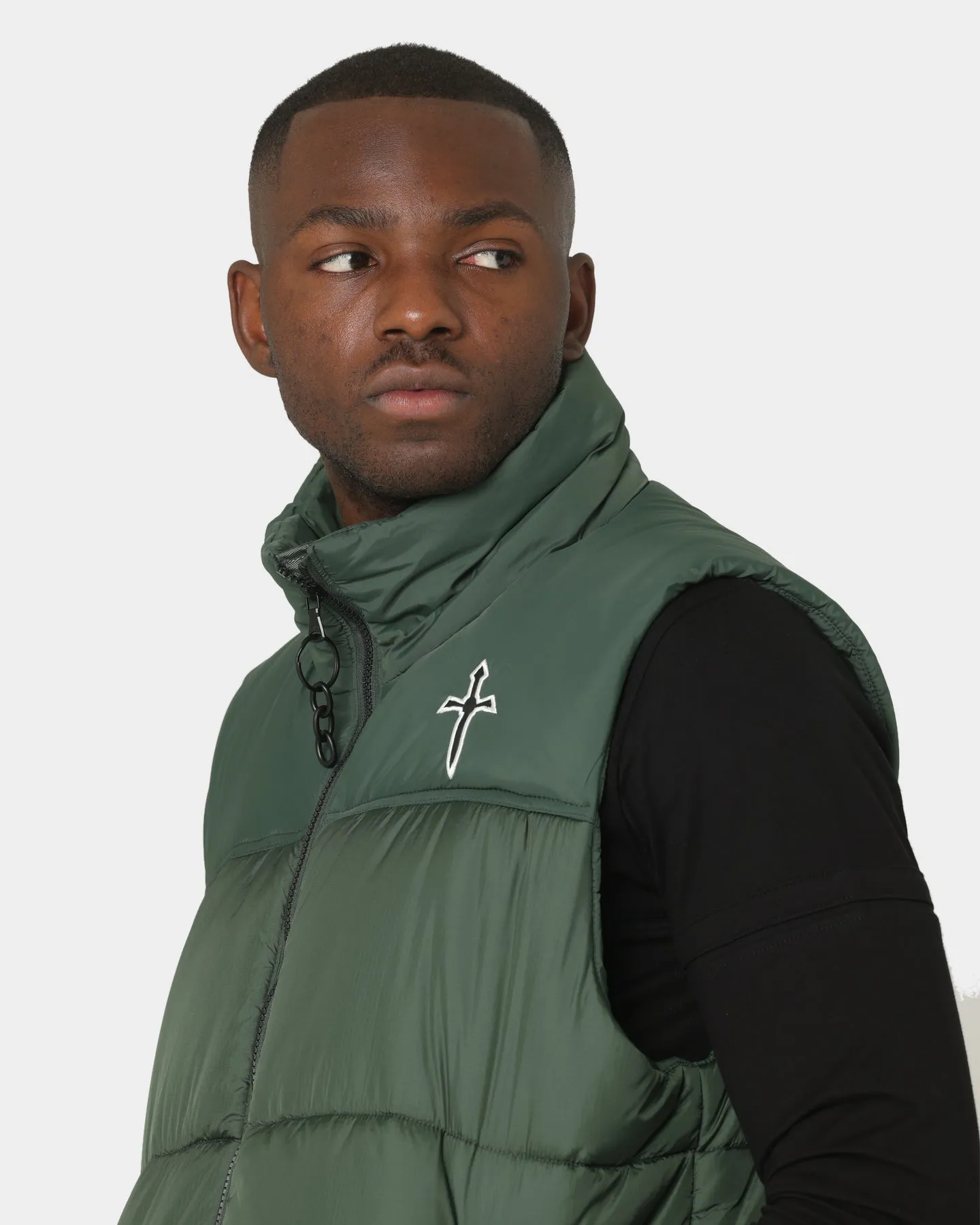 Saint Morta Kingdom Puffer Vest Dark Green