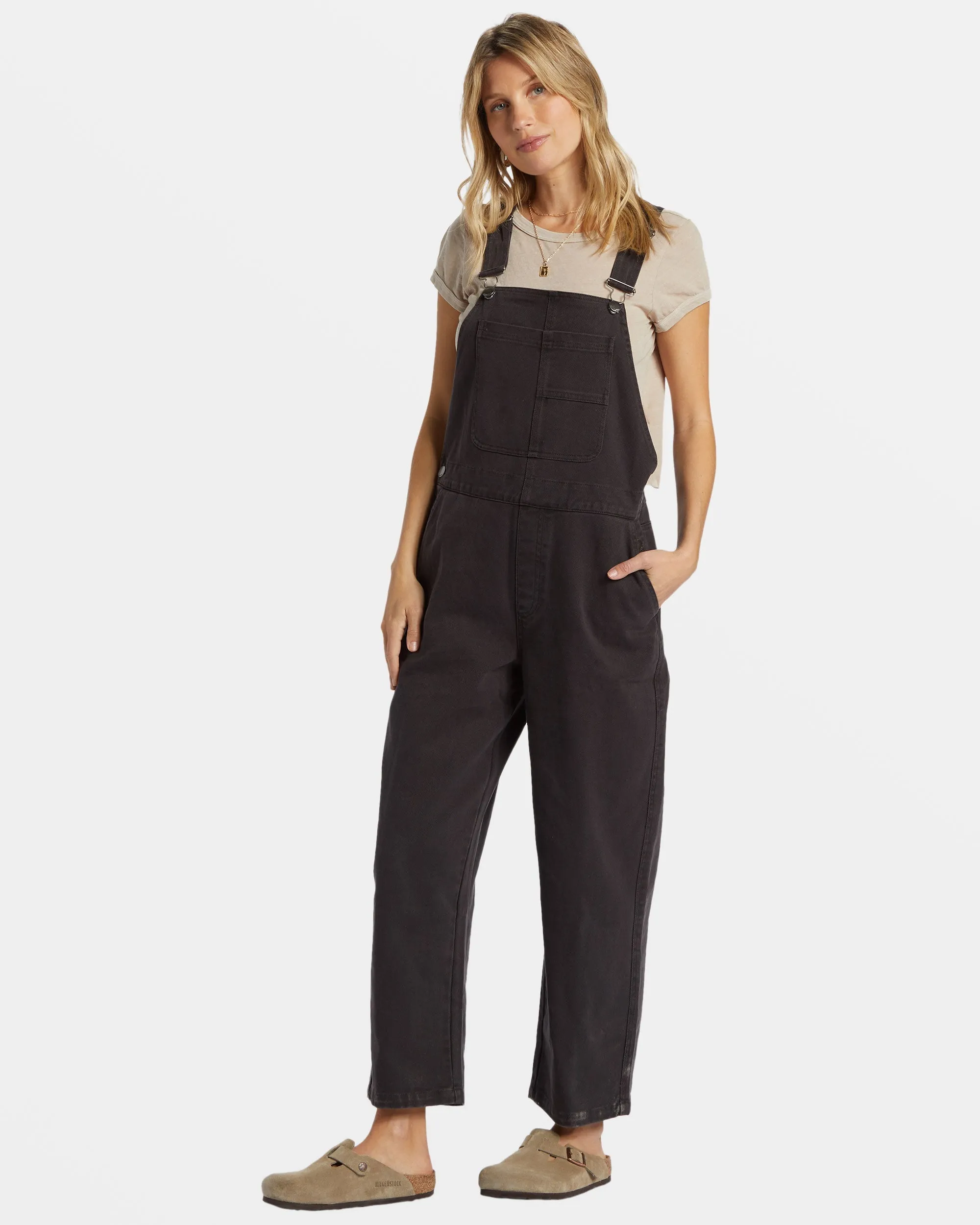 Sand Canyon Denim Overalls - Black Sands