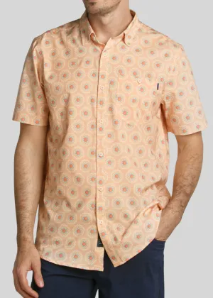 Sandy Tiles Button Men's Down | Peach