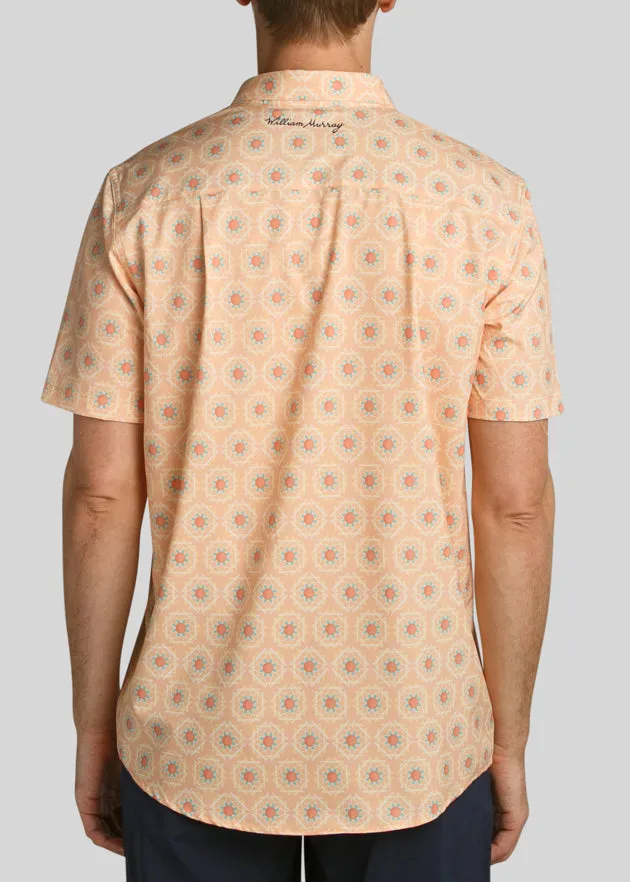 Sandy Tiles Button Men's Down | Peach