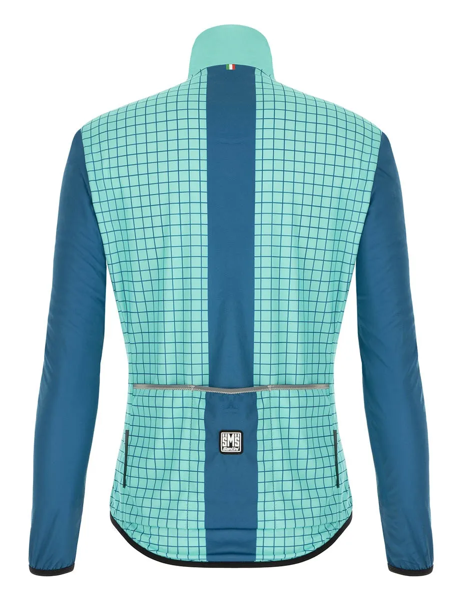 Santini Women's Nebula Wind Jacket - Aqua/teal