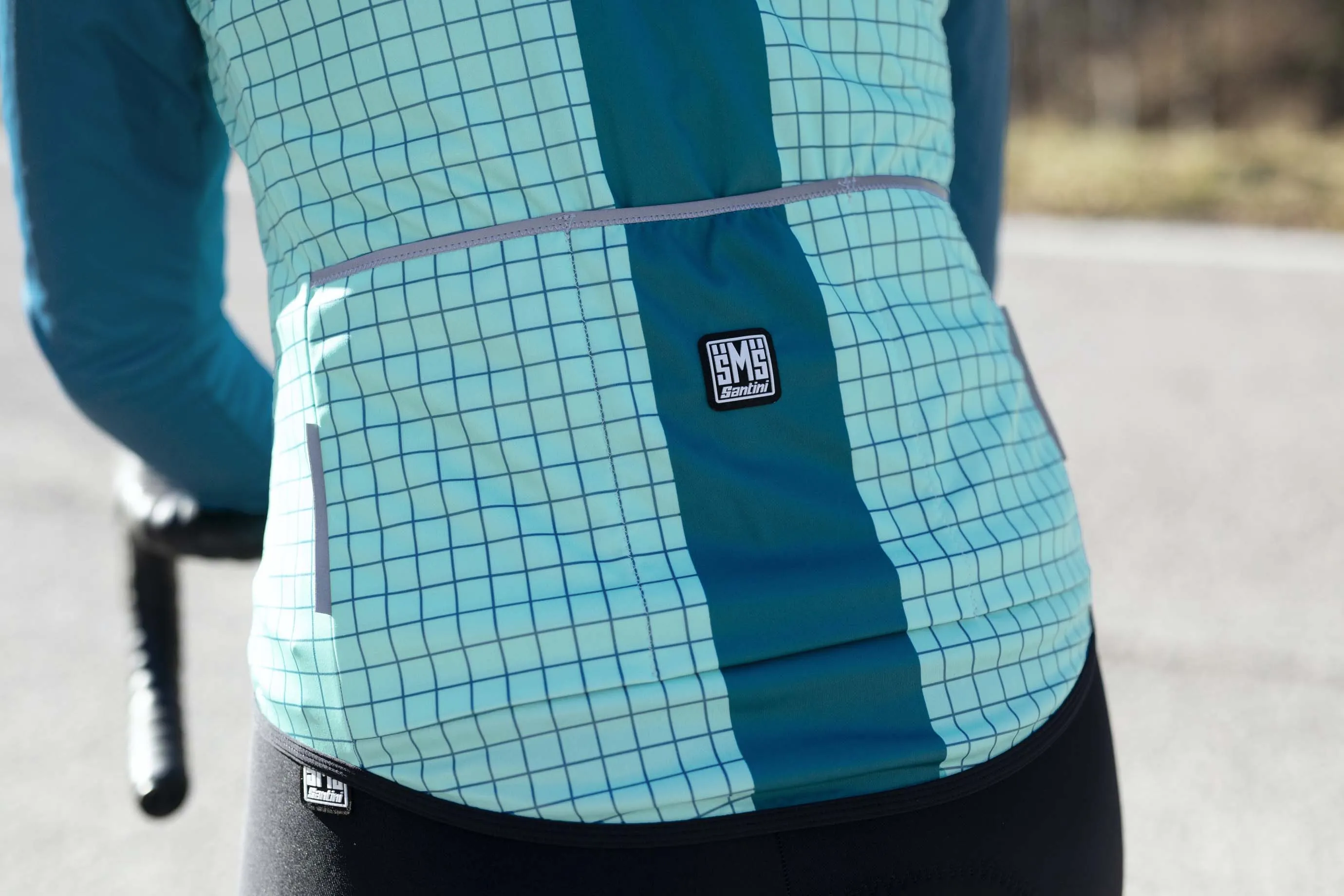 Santini Women's Nebula Wind Jacket - Aqua/teal