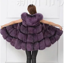 Slim Sleeveless Faux Fox Fur Vest Winter Jacket